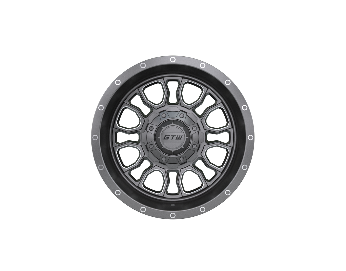 12" GTW Volt Gunmetal with Machined Accents Wheel