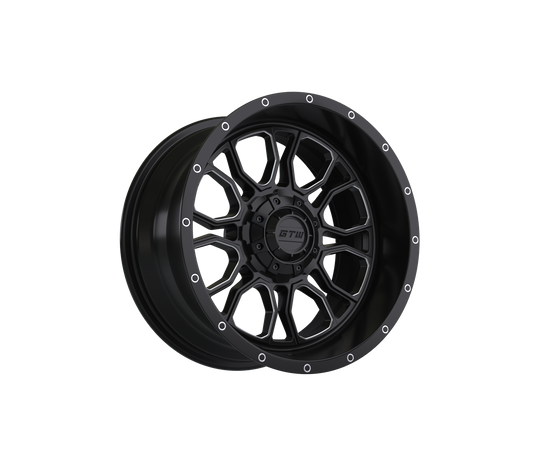 GTW Volt Black & Machined 14" Golf Cart Wheel (Single)