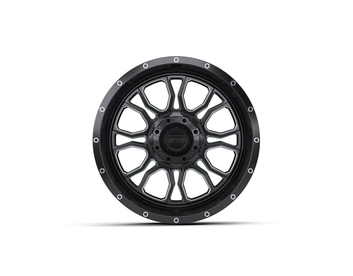 GTW Volt Black & Machined 14" Golf Cart Wheel (Single)