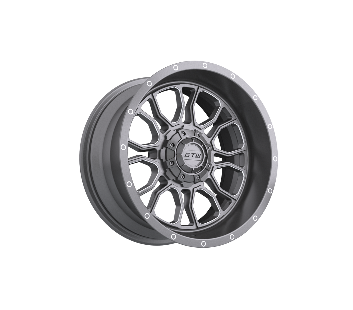 GTW Volt Gunmetal 14" Golf Cart Wheel (Single)