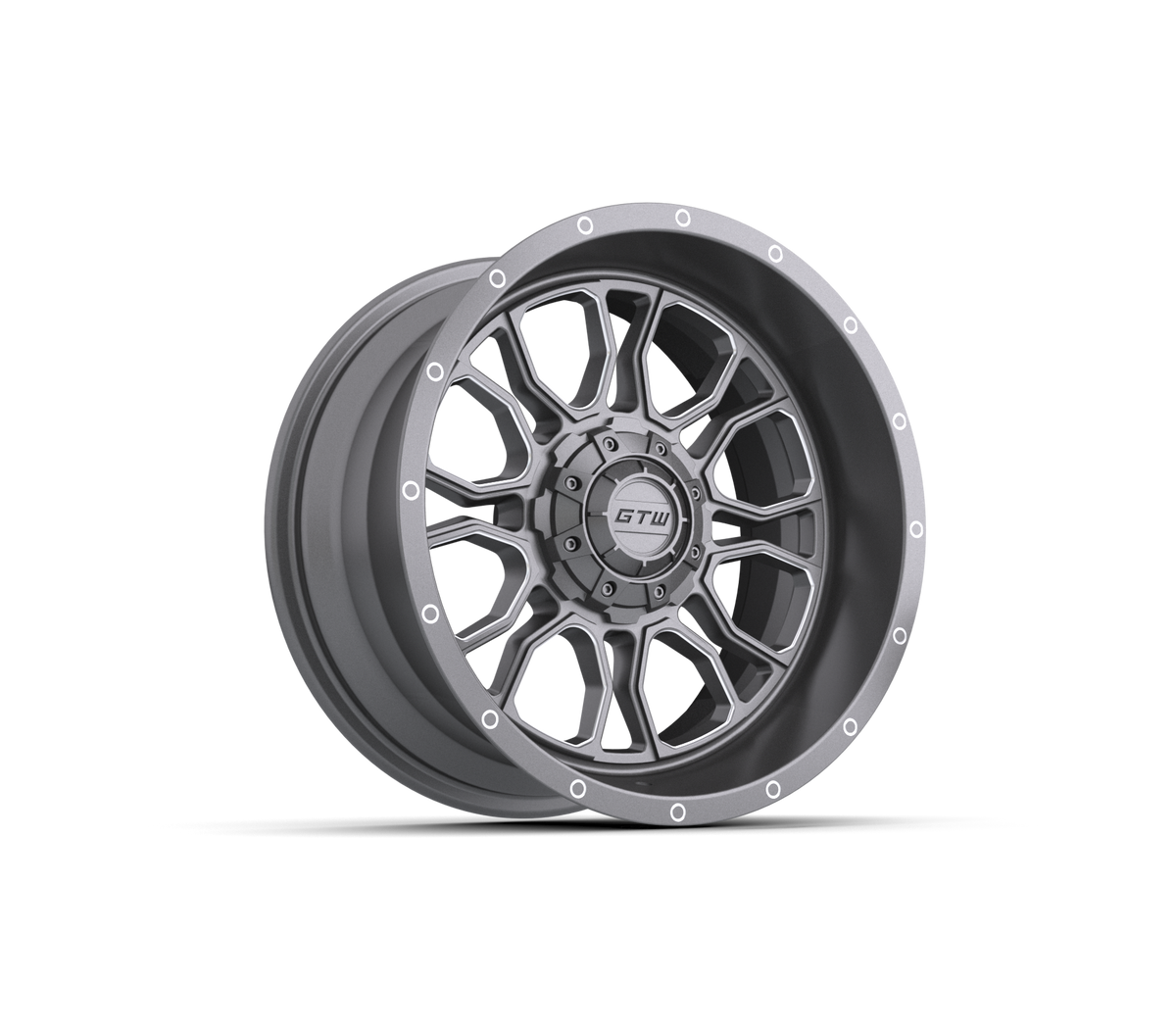 GTW Volt Gunmetal 14" Golf Cart Wheel (Single)