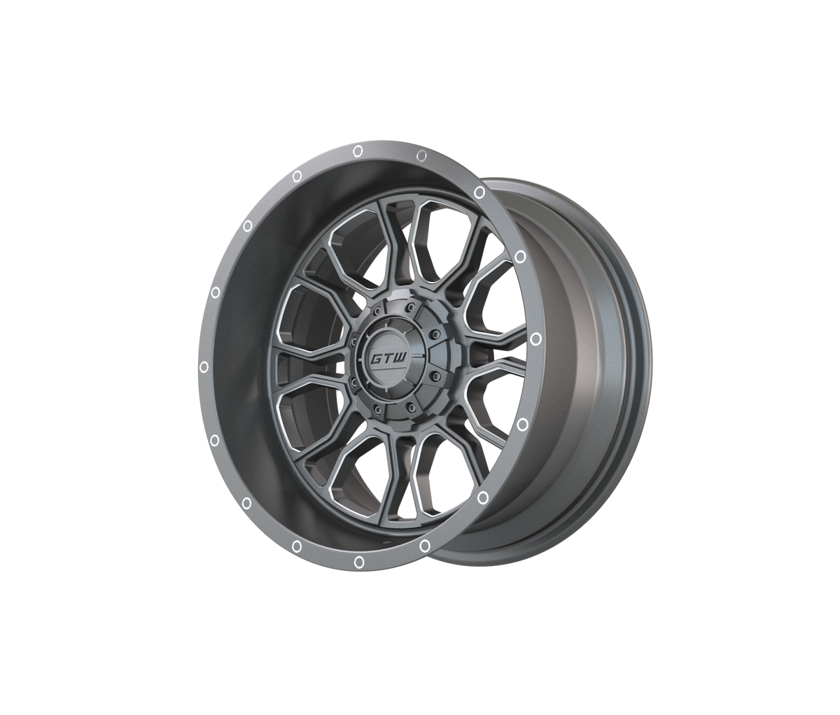 GTW Volt Gunmetal 14" Golf Cart Wheel (Single)
