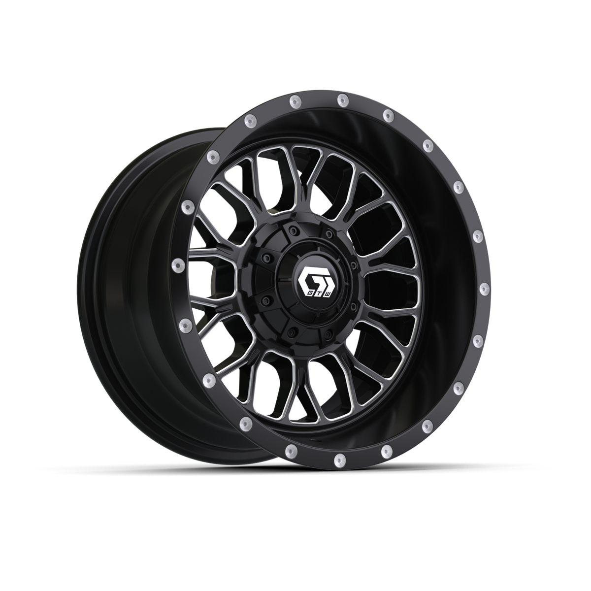12" GTW Helix Black & Machined Wheel