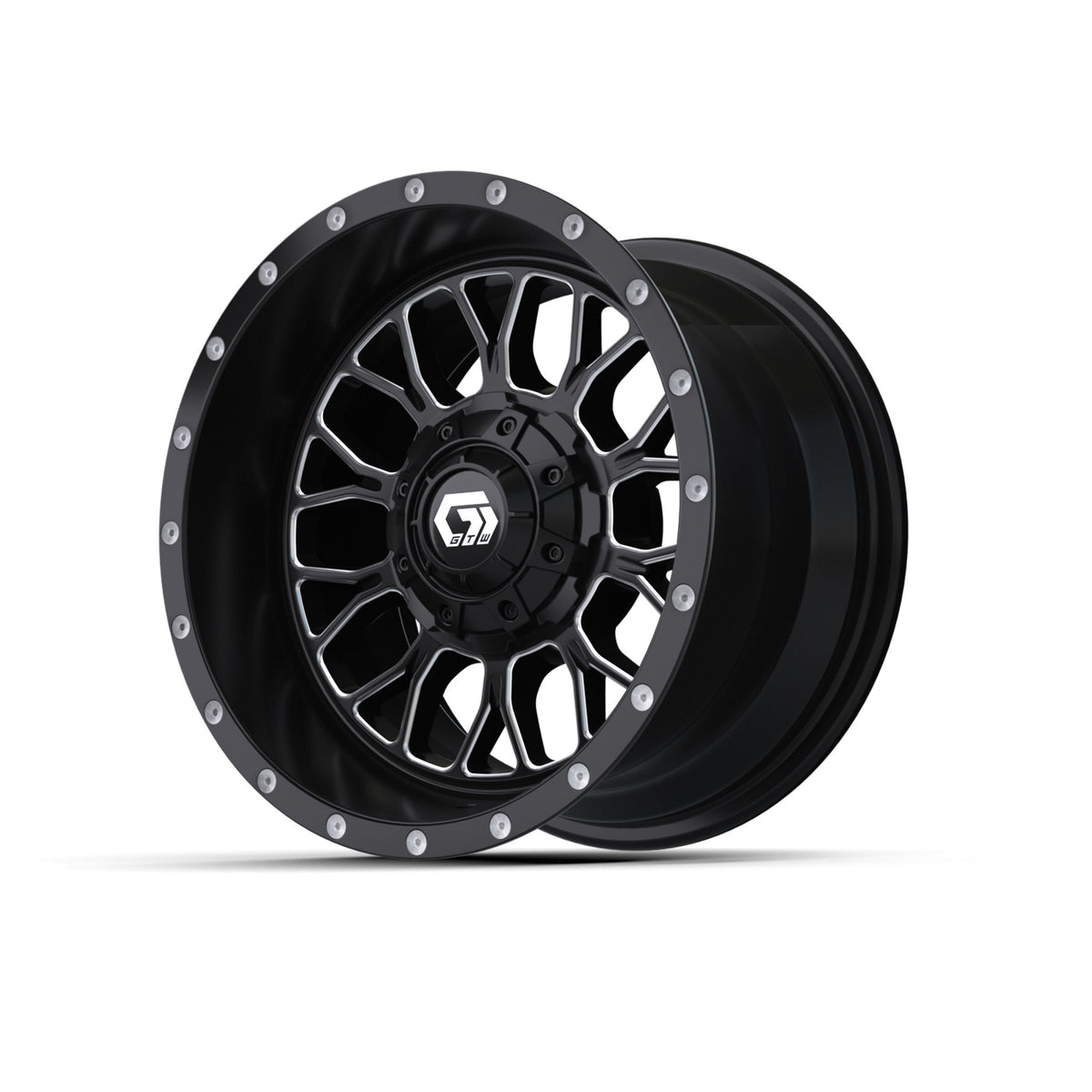 12" GTW Helix Black & Machined Wheel