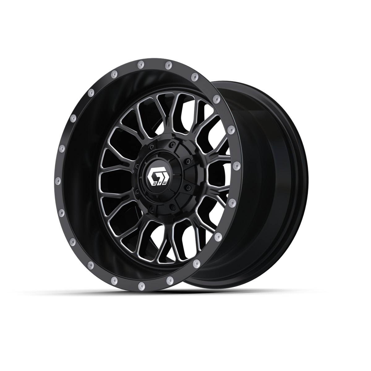 12" GTW Helix Black & Machined Wheel