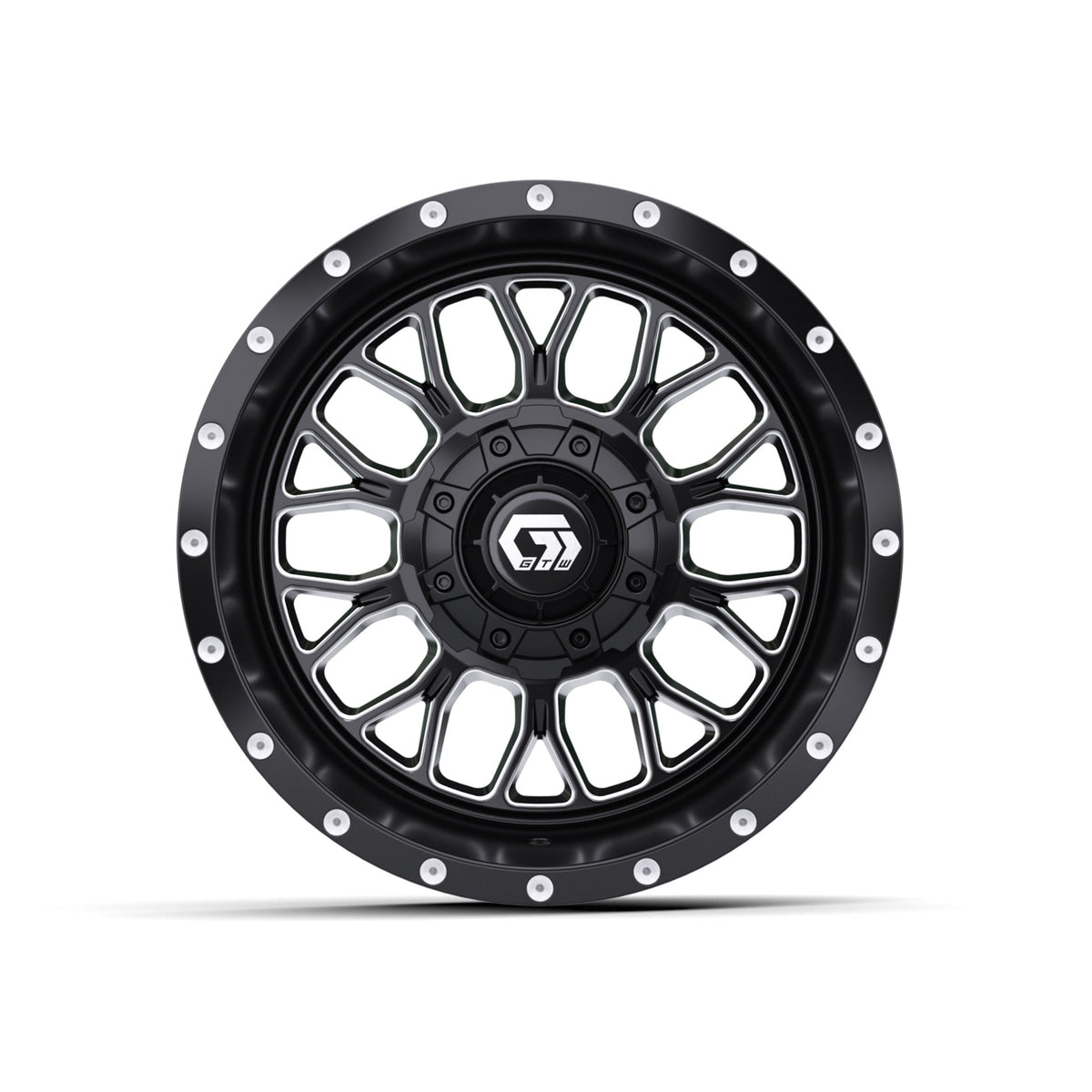 12" GTW Helix Black & Machined Wheel