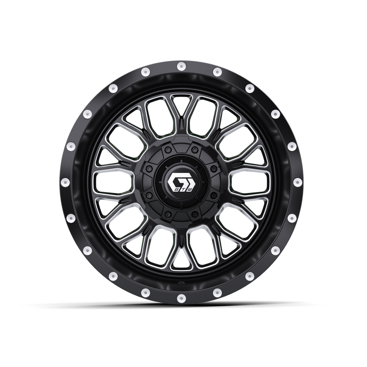 12" GTW Helix Black & Machined Wheel