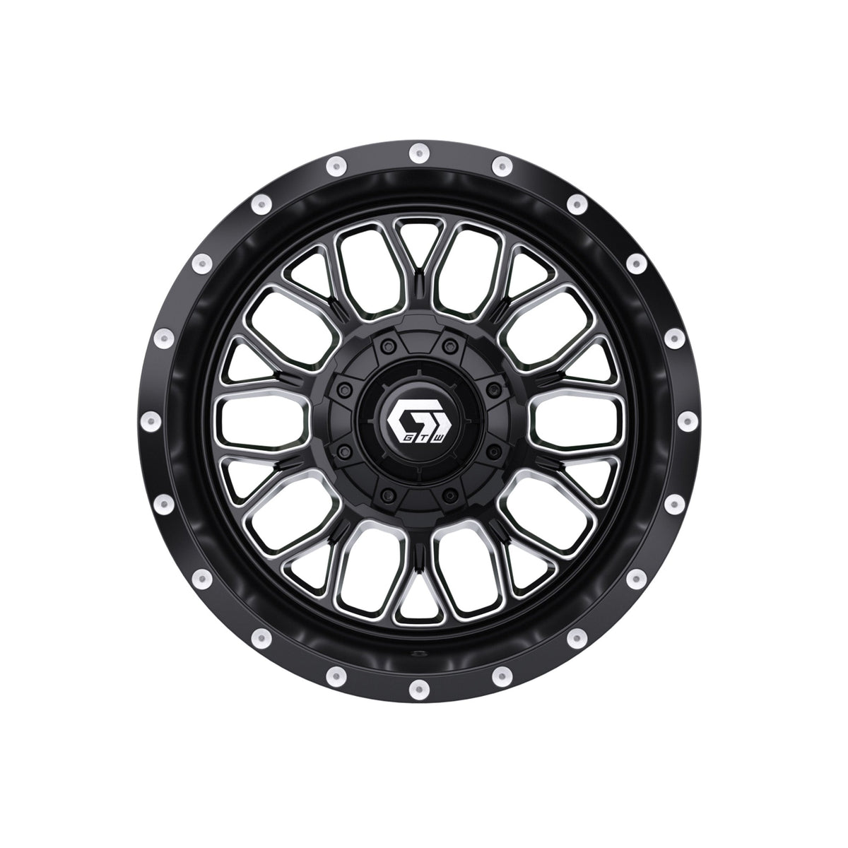 12" GTW Helix Black & Machined Wheel