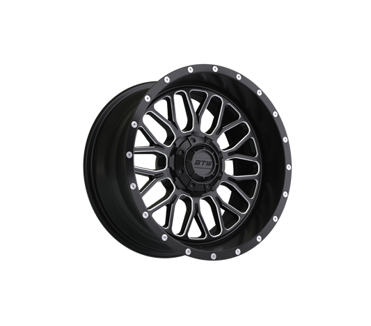 GTW Helix Black & Machined 14" Golf Cart Wheel (Single)