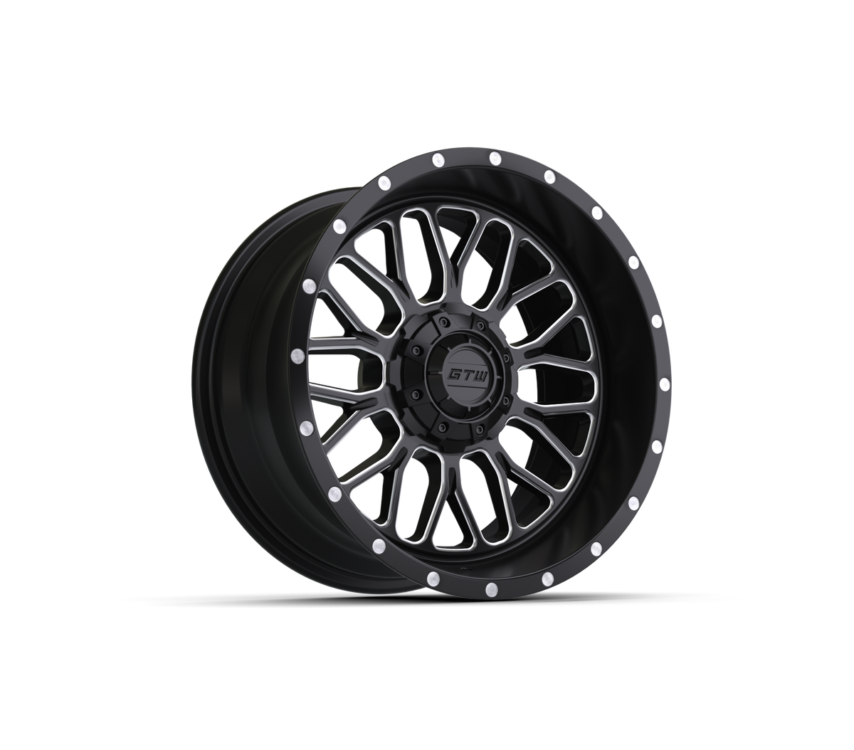 GTW Helix Black & Machined 14" Golf Cart Wheel (Single)