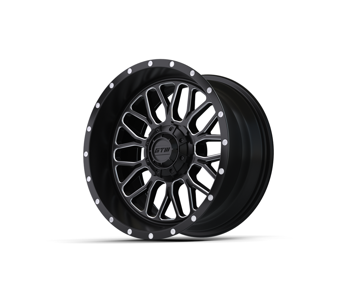 GTW Helix Black & Machined 14" Golf Cart Wheel (Single)