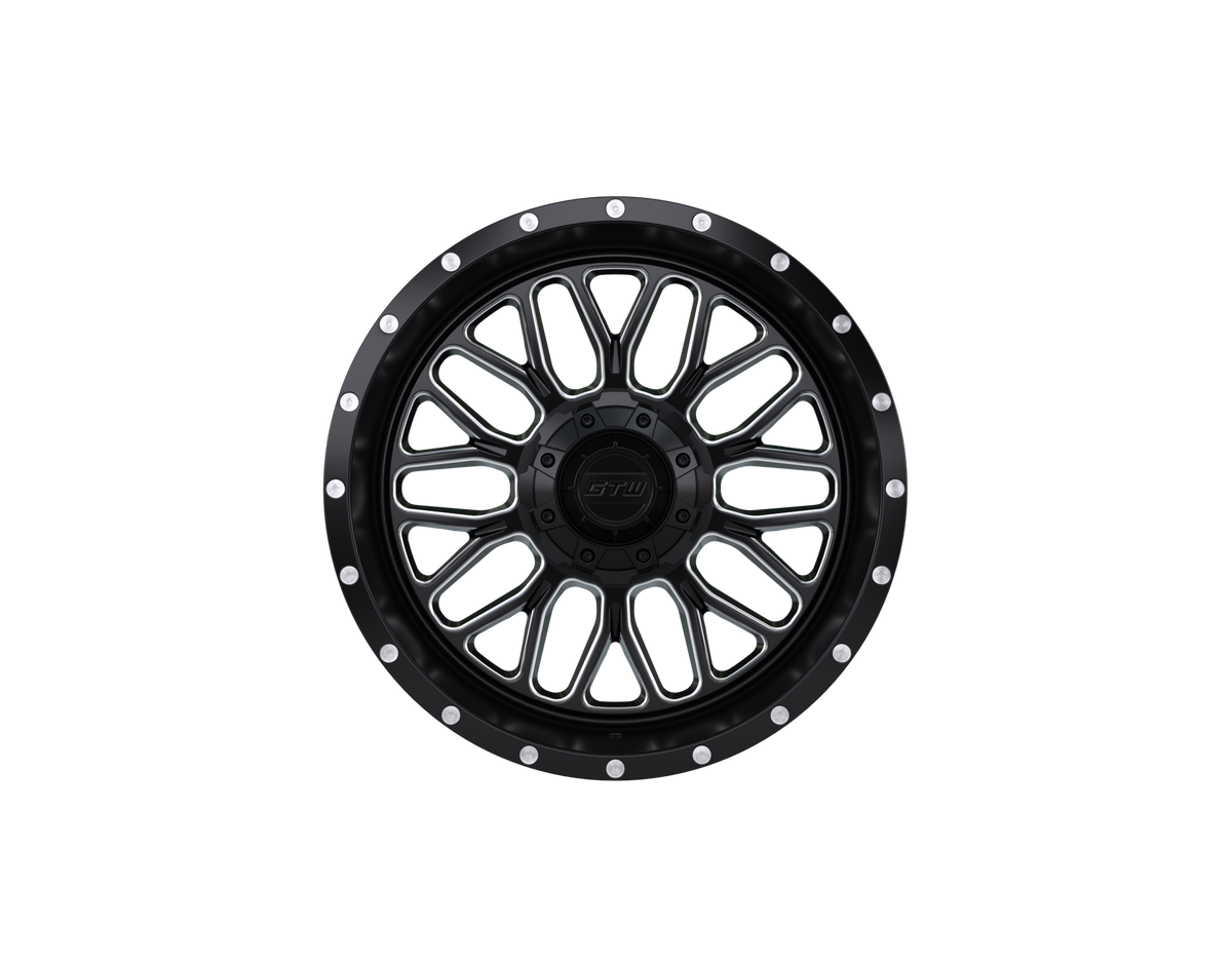 GTW Helix Black & Machined 14" Golf Cart Wheel (Single)