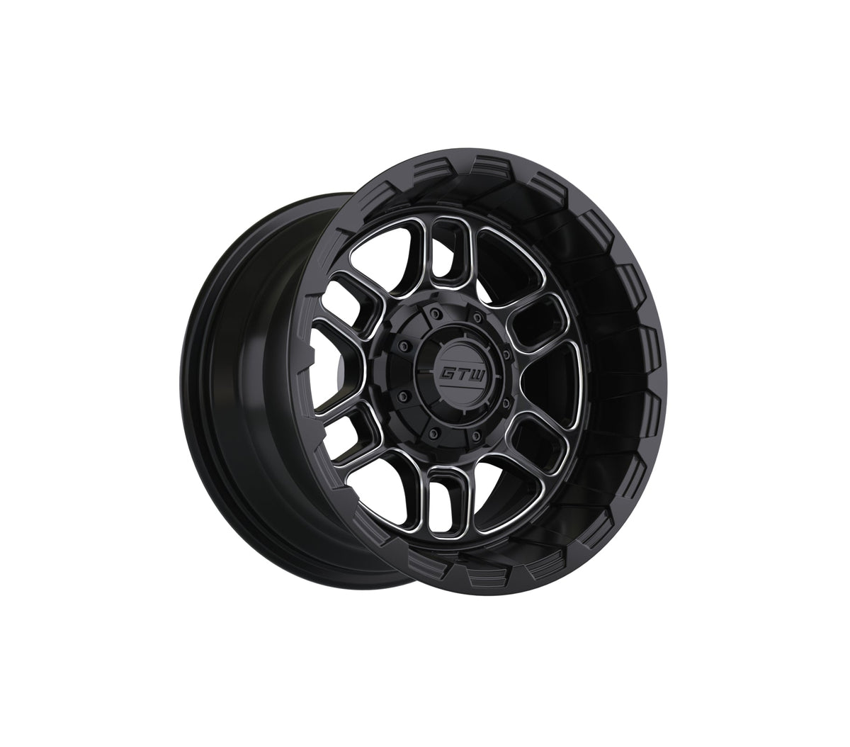 12" GTW Titan Black & Machined Wheel