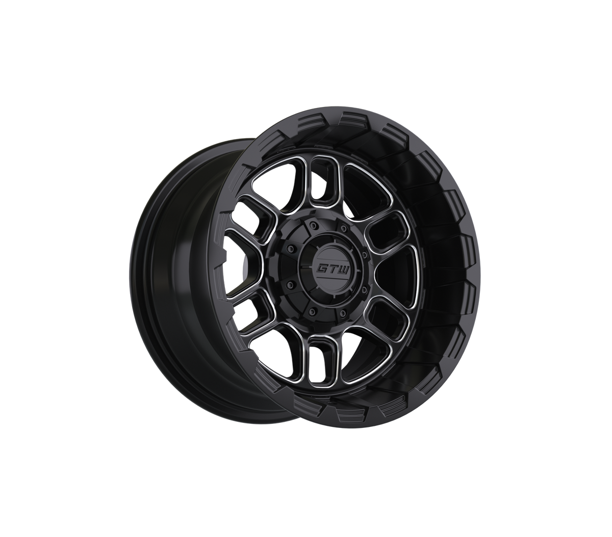 12" GTW Titan Black & Machined Wheel