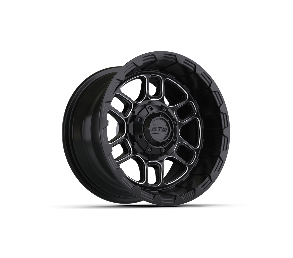 12" GTW Titan Black & Machined Wheel