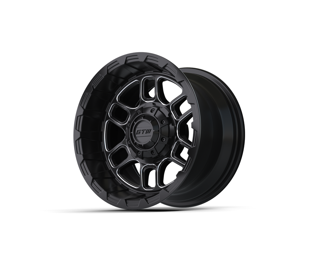12" GTW Titan Black & Machined Wheel