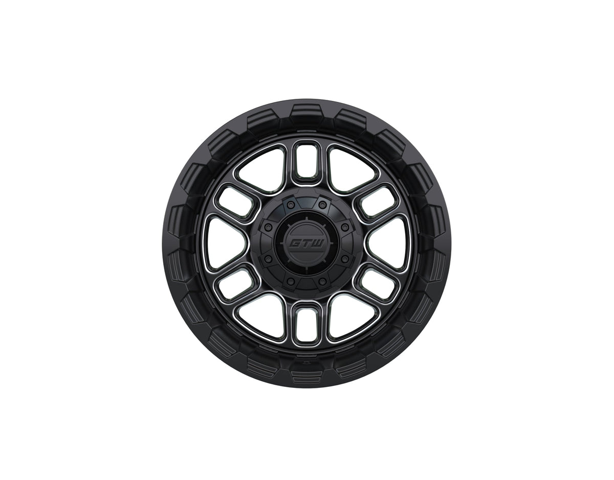 12" GTW Titan Black & Machined Wheel