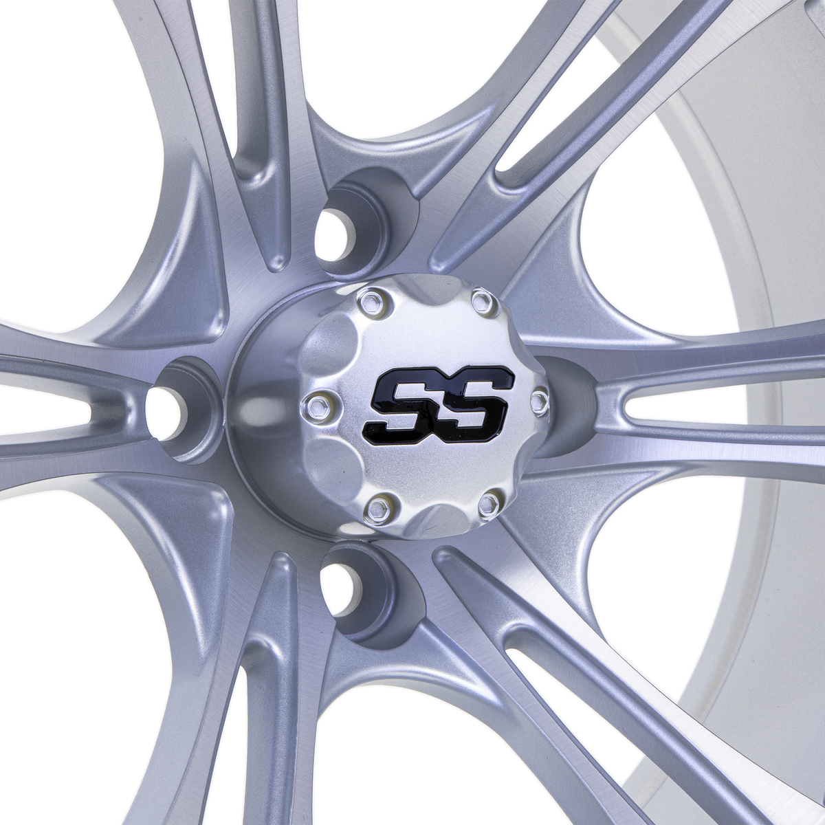 14" GTW Spyder Matte Silver with Machined Accents Wheel