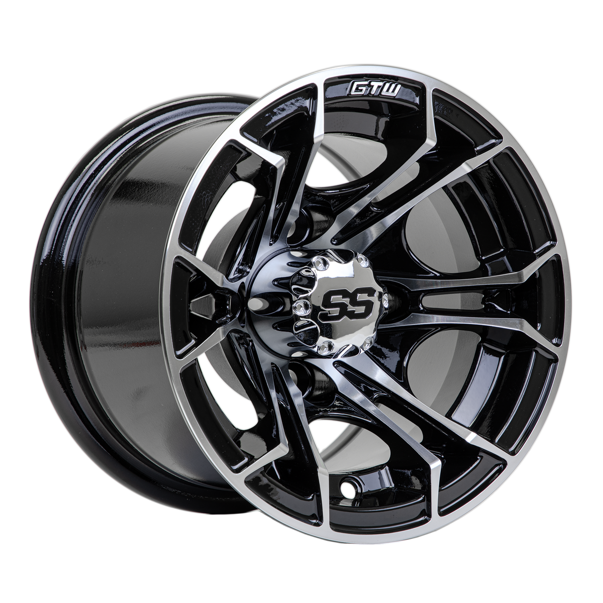 GTW Spyder Machined/Black 10 Inch Wheel