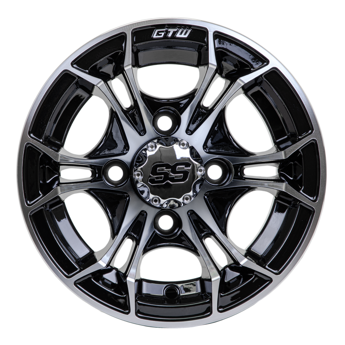 GTW Spyder Machined/Black 10 Inch Wheel