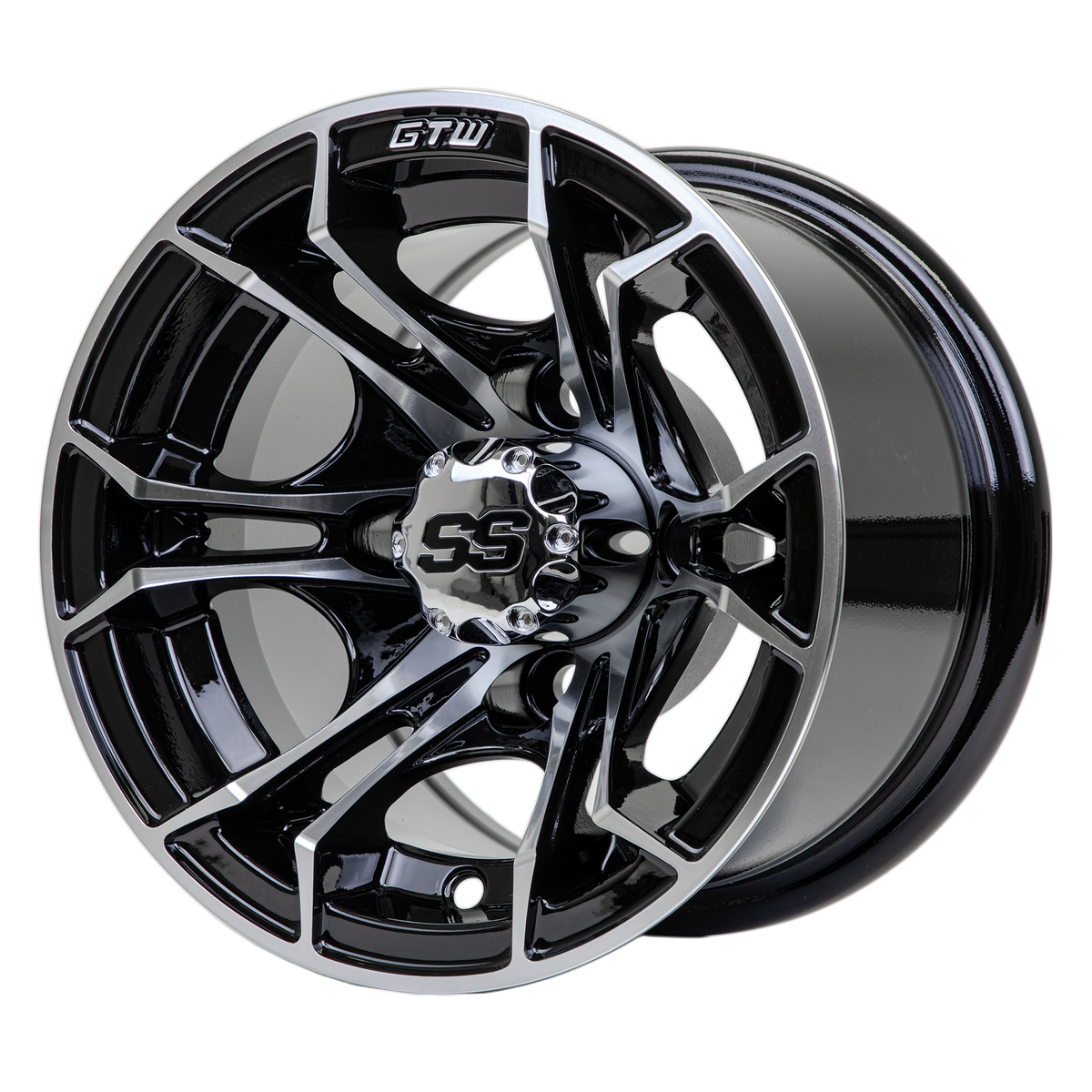GTW Spyder Machined/Black 10 Inch Wheel
