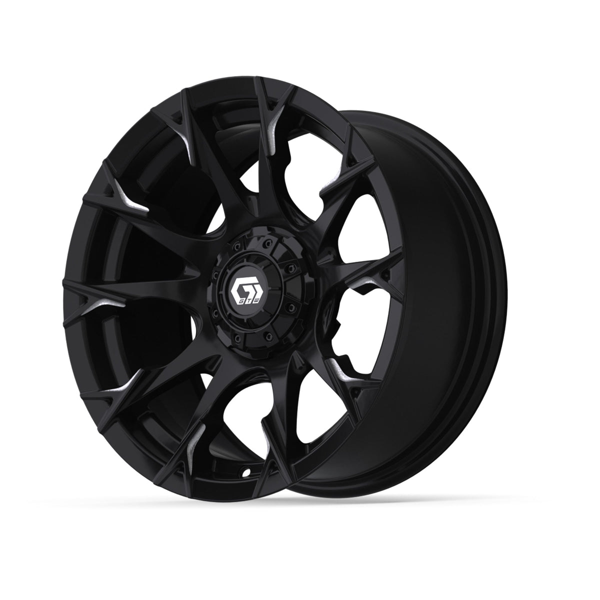 15" GTW Diablo Gloss Black with Machined Accents Wheel