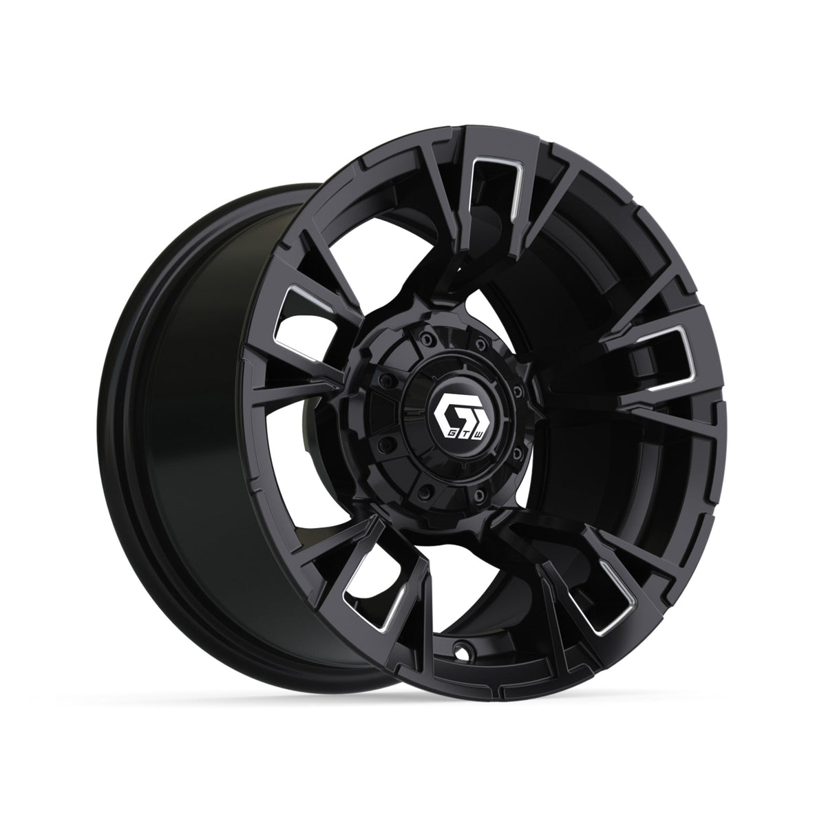 12" GTW Vandal Matte Black with Machined Accents Wheel