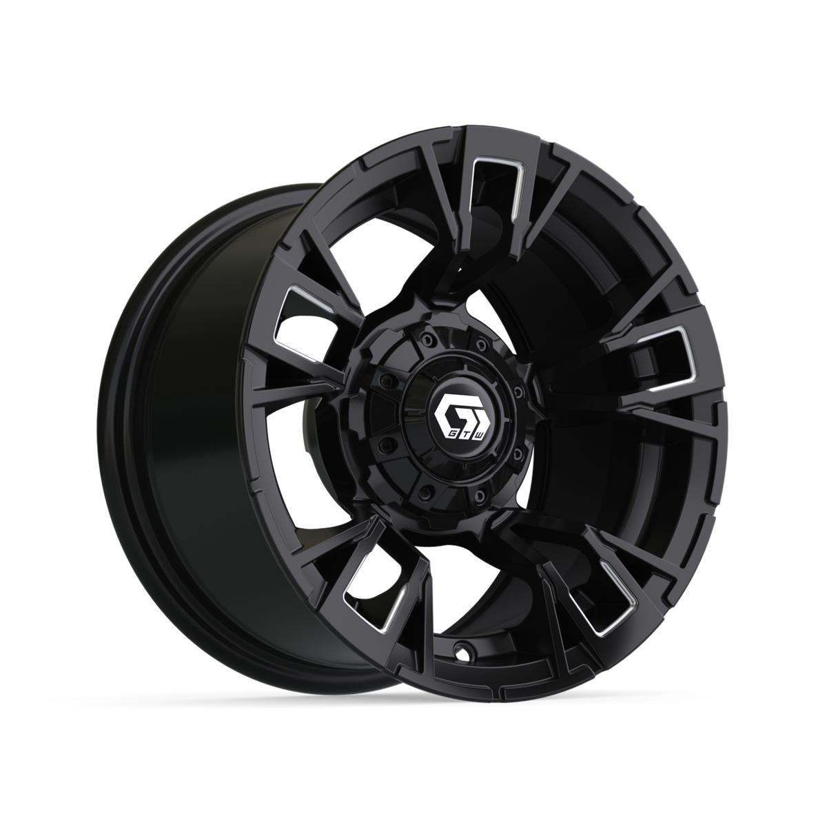 12" GTW Vandal Matte Black with Machined Accents Wheel
