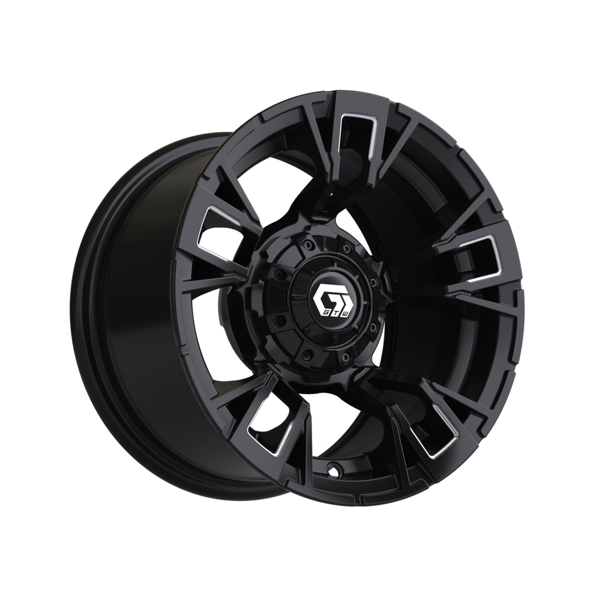 12" GTW Vandal Matte Black with Machined Accents Wheel