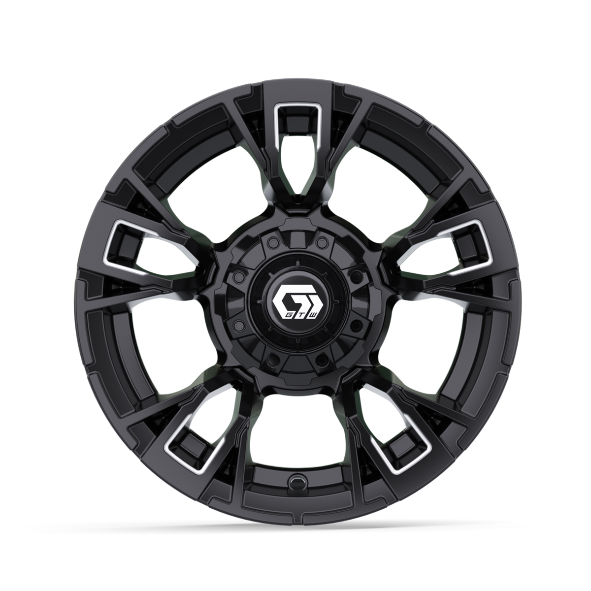 12" GTW Vandal Matte Black with Machined Accents Wheel