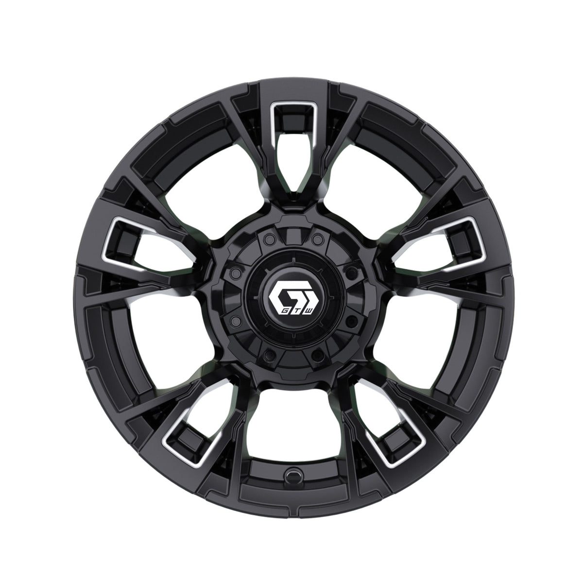 12" GTW Vandal Matte Black with Machined Accents Wheel