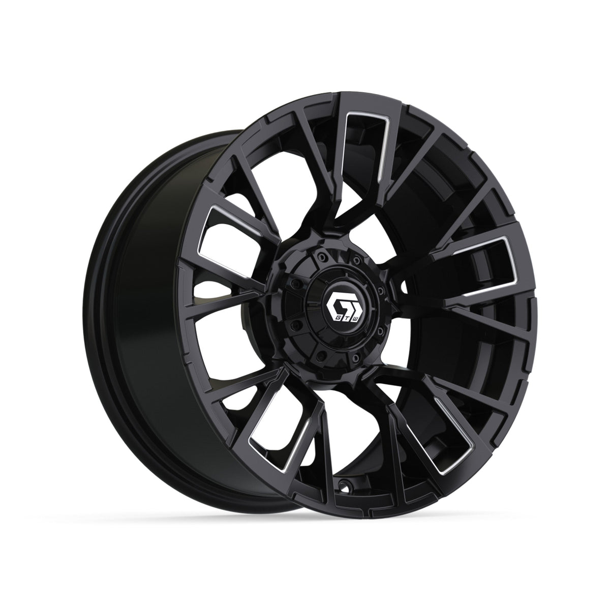 14" GTW Vandal Matte Black with Machined Accents Wheel