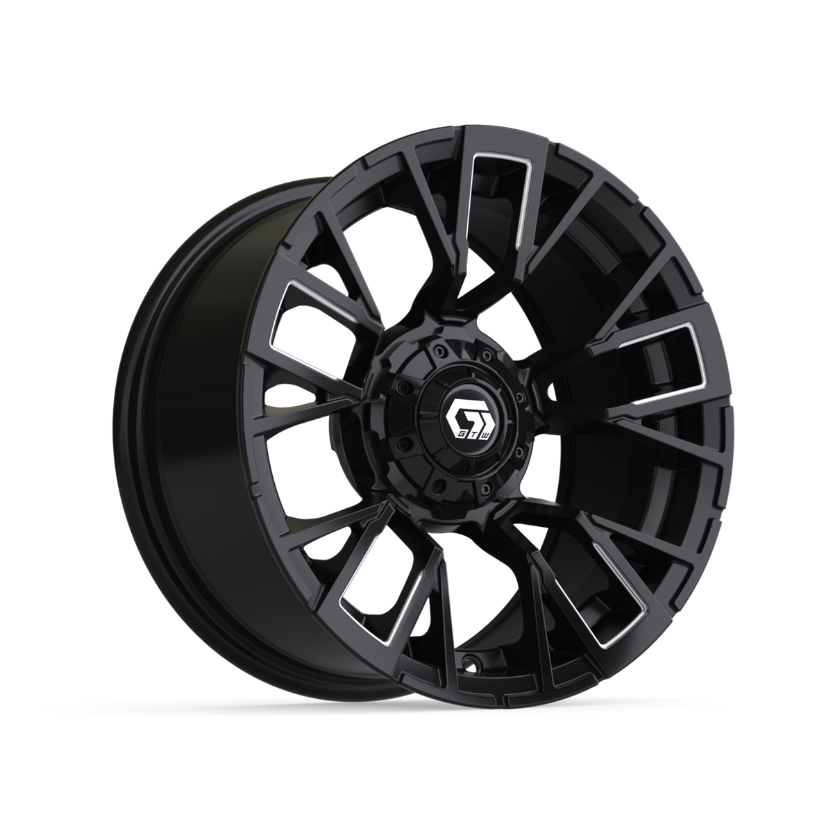 14" GTW Vandal Matte Black with Machined Accents Wheel