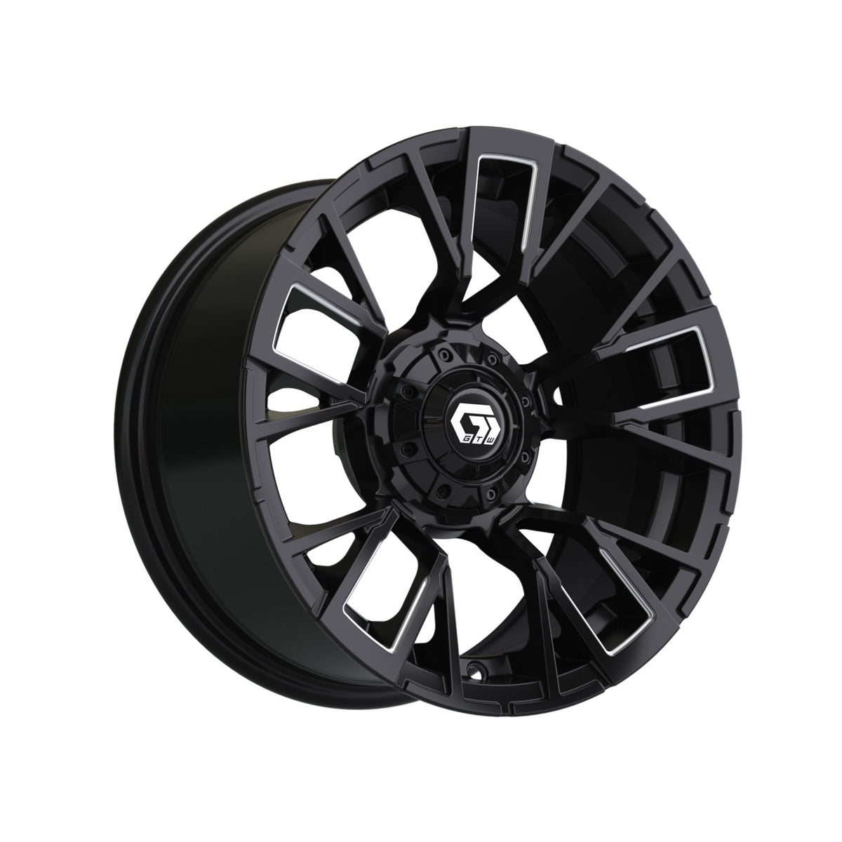14" GTW Vandal Matte Black with Machined Accents Wheel