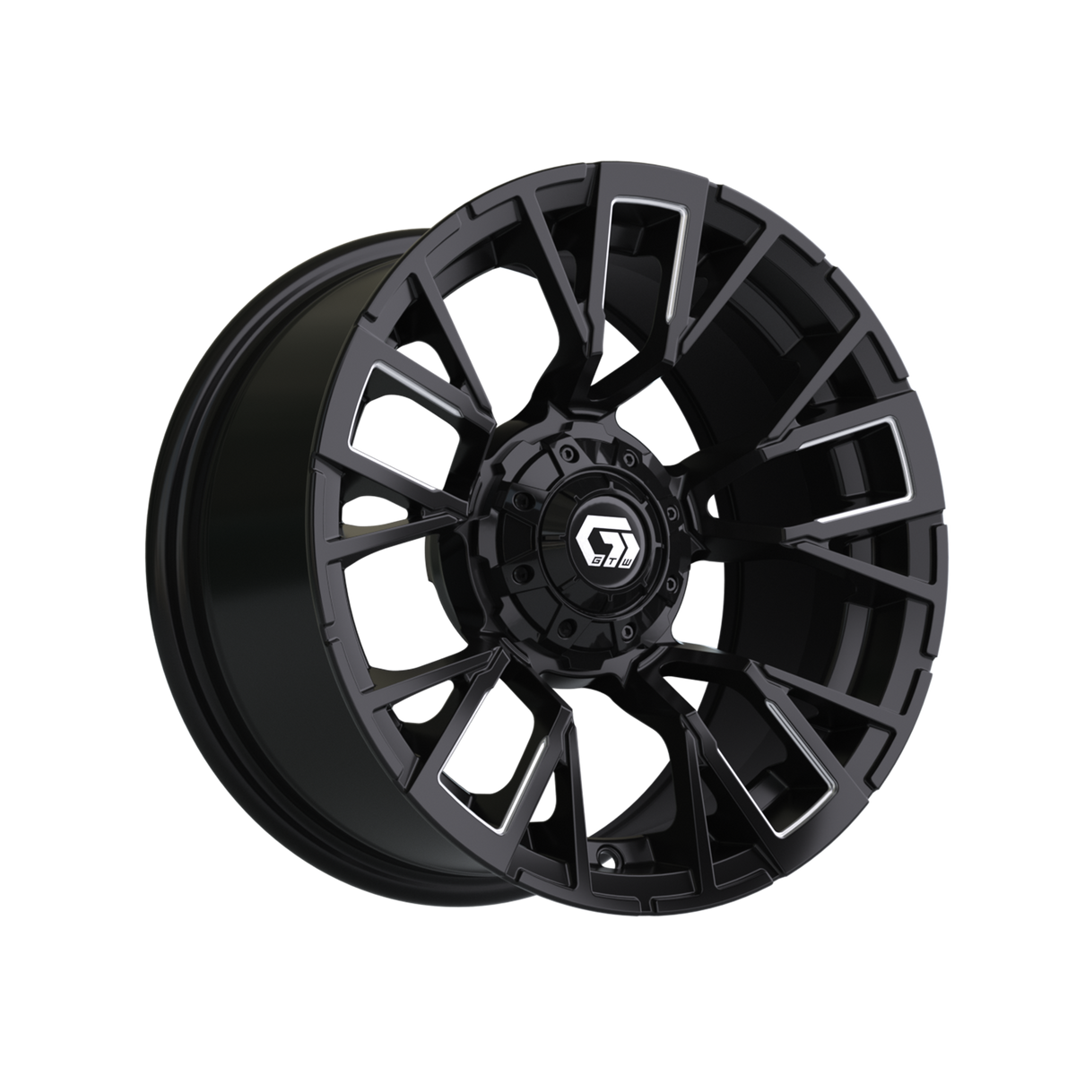 14" GTW Vandal Matte Black with Machined Accents Wheel