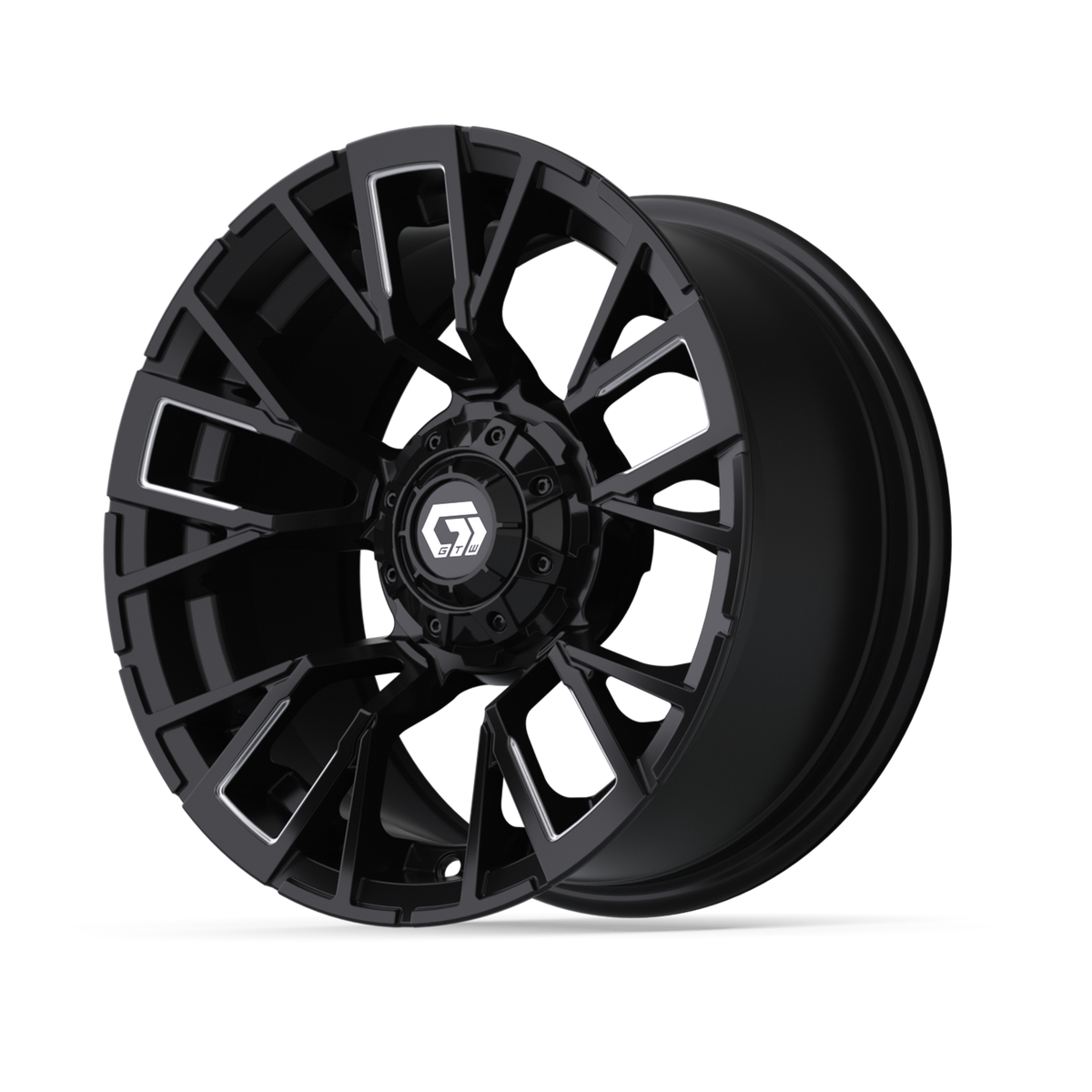 14" GTW Vandal Matte Black with Machined Accents Wheel