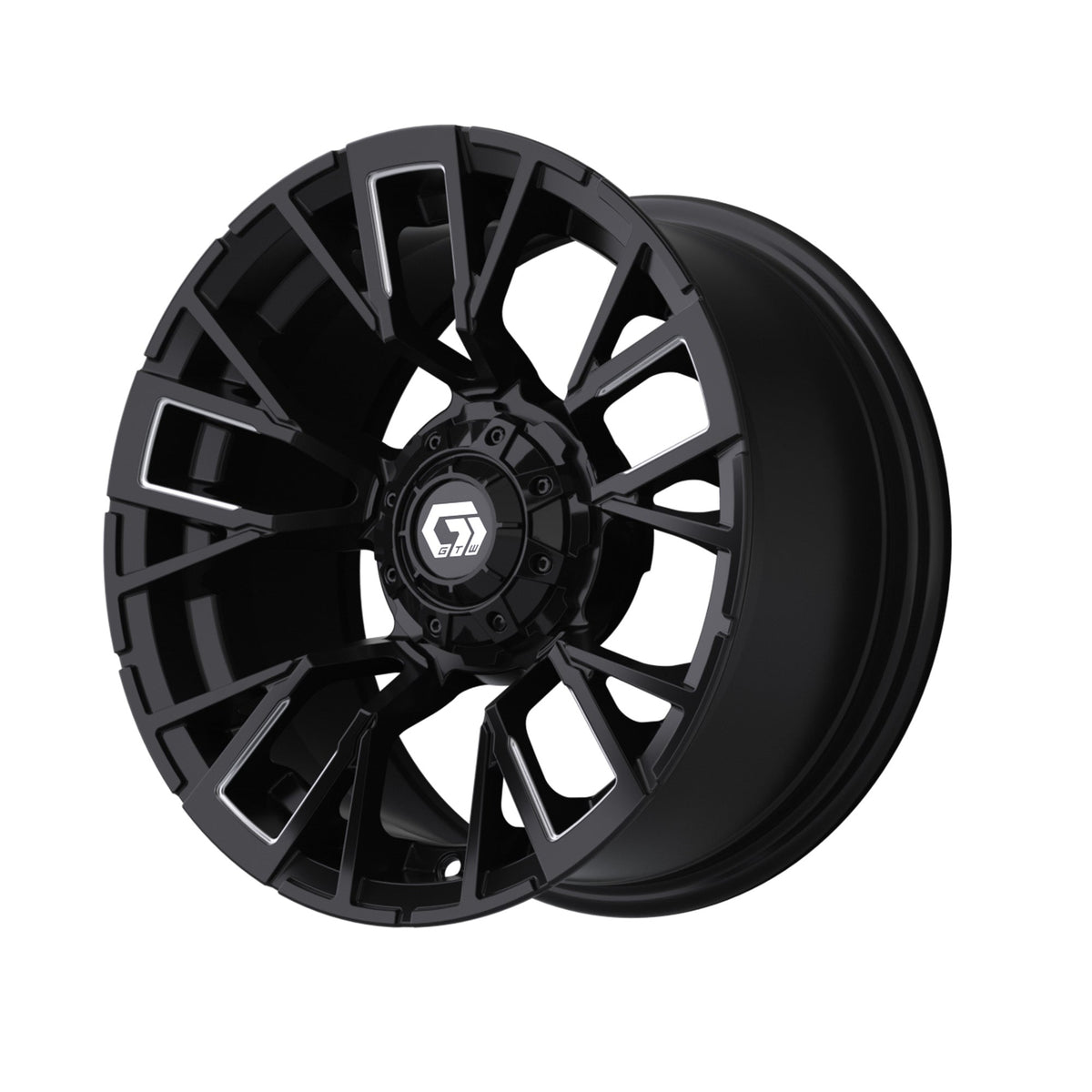 14" GTW Vandal Matte Black with Machined Accents Wheel