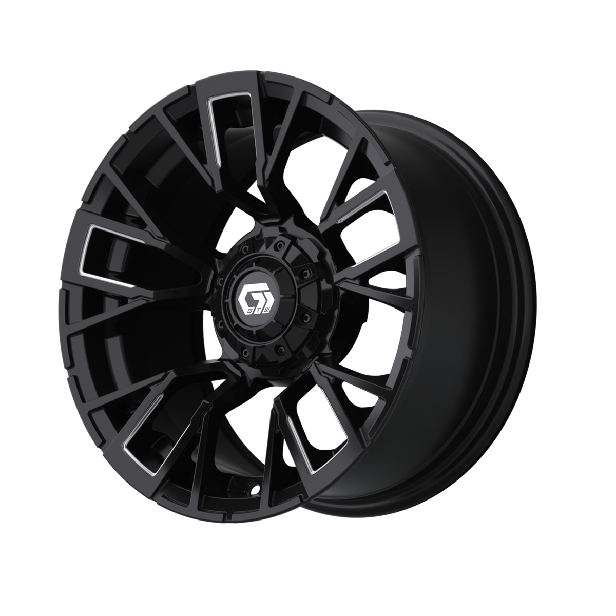14" GTW Vandal Matte Black with Machined Accents Wheel