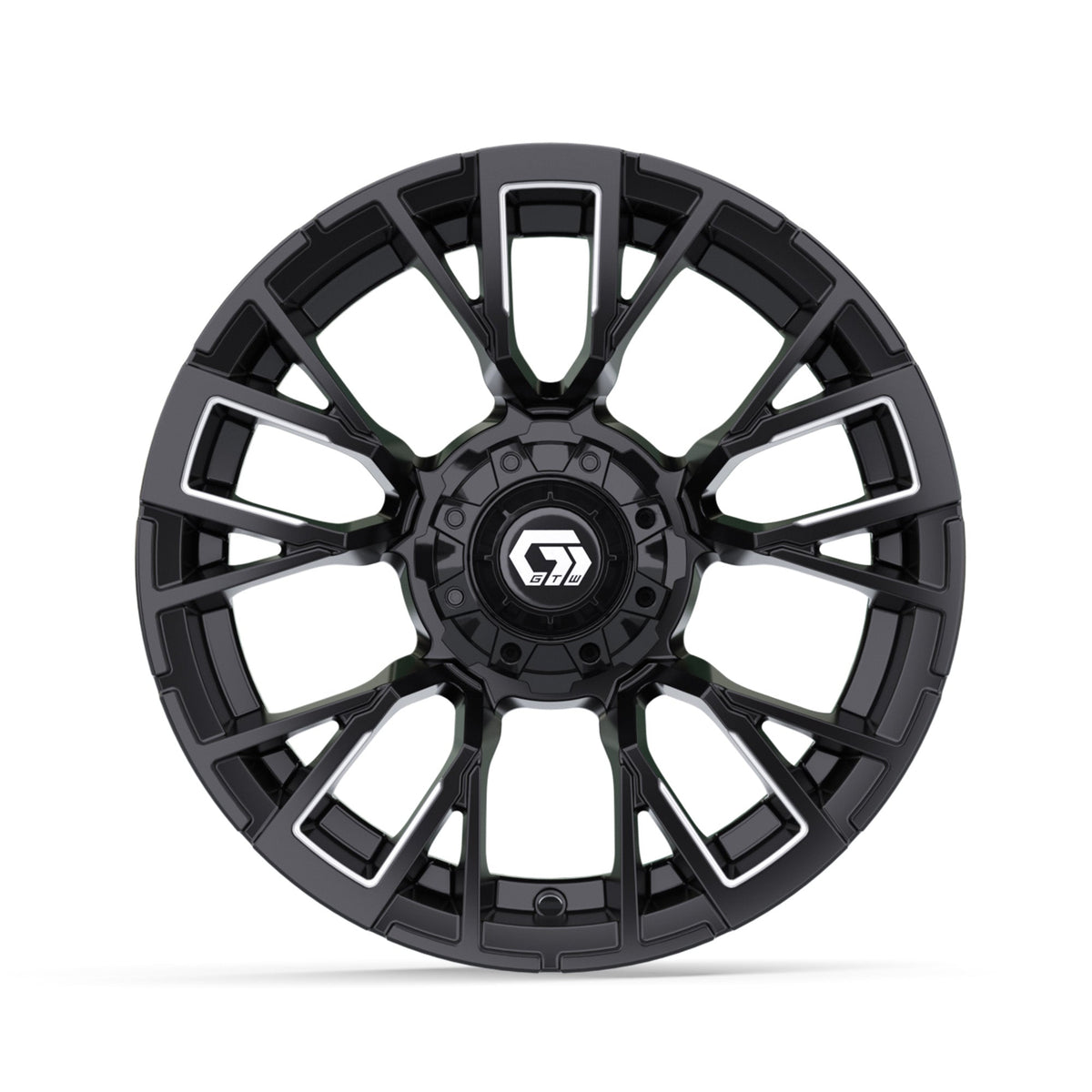 14" GTW Vandal Matte Black with Machined Accents Wheel