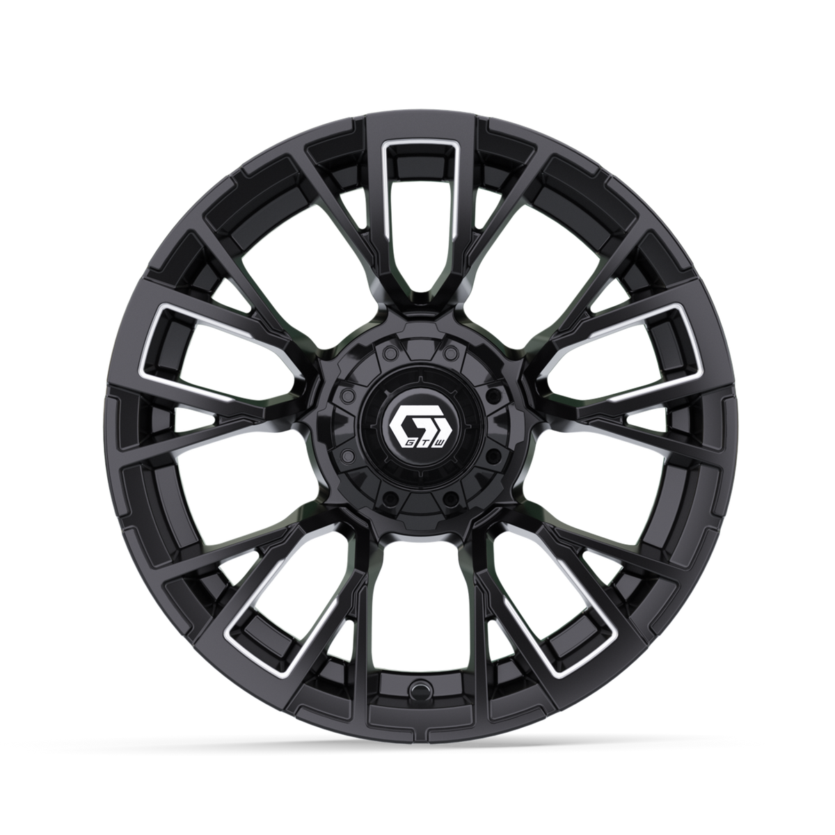 14" GTW Vandal Matte Black with Machined Accents Wheel