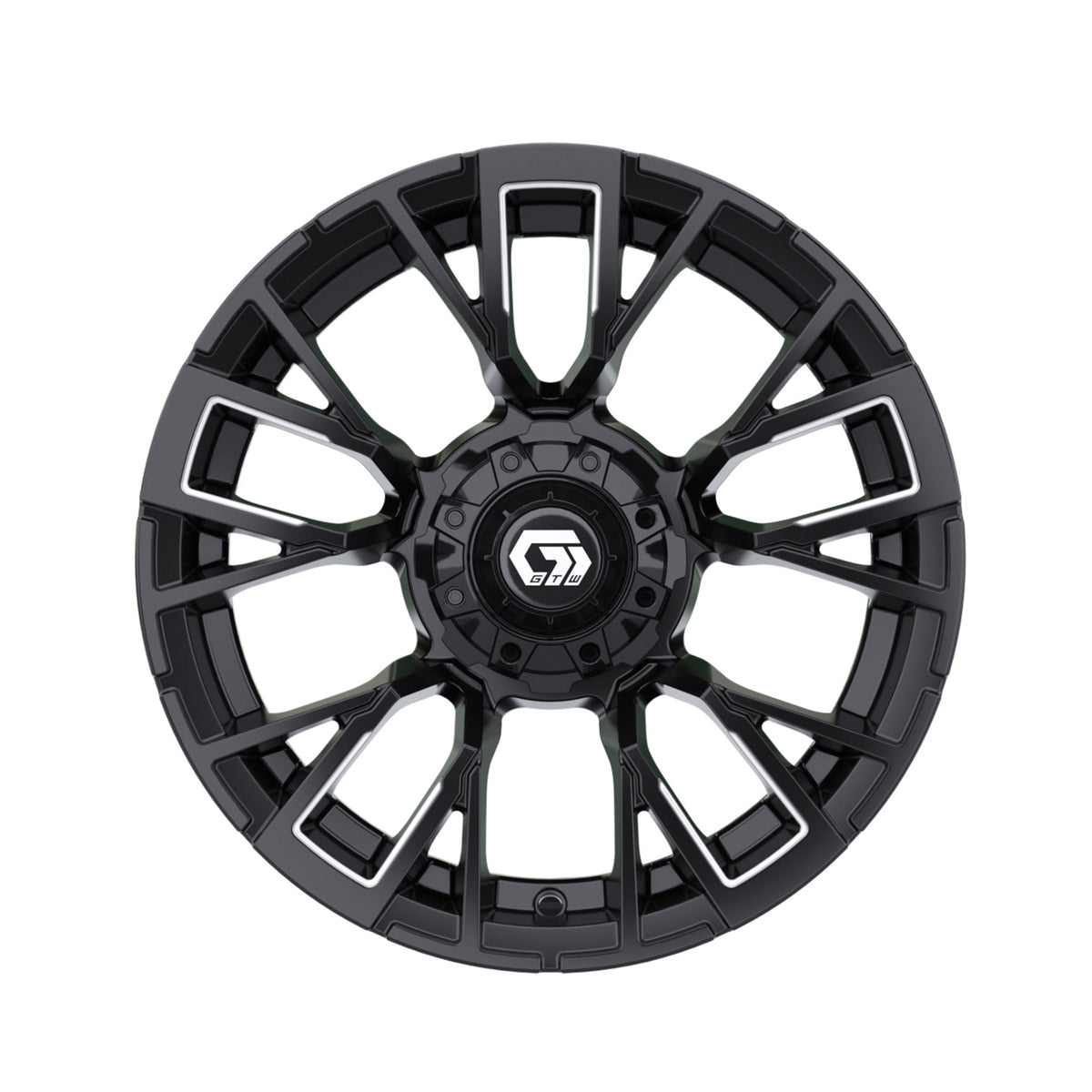 14" GTW Vandal Matte Black with Machined Accents Wheel