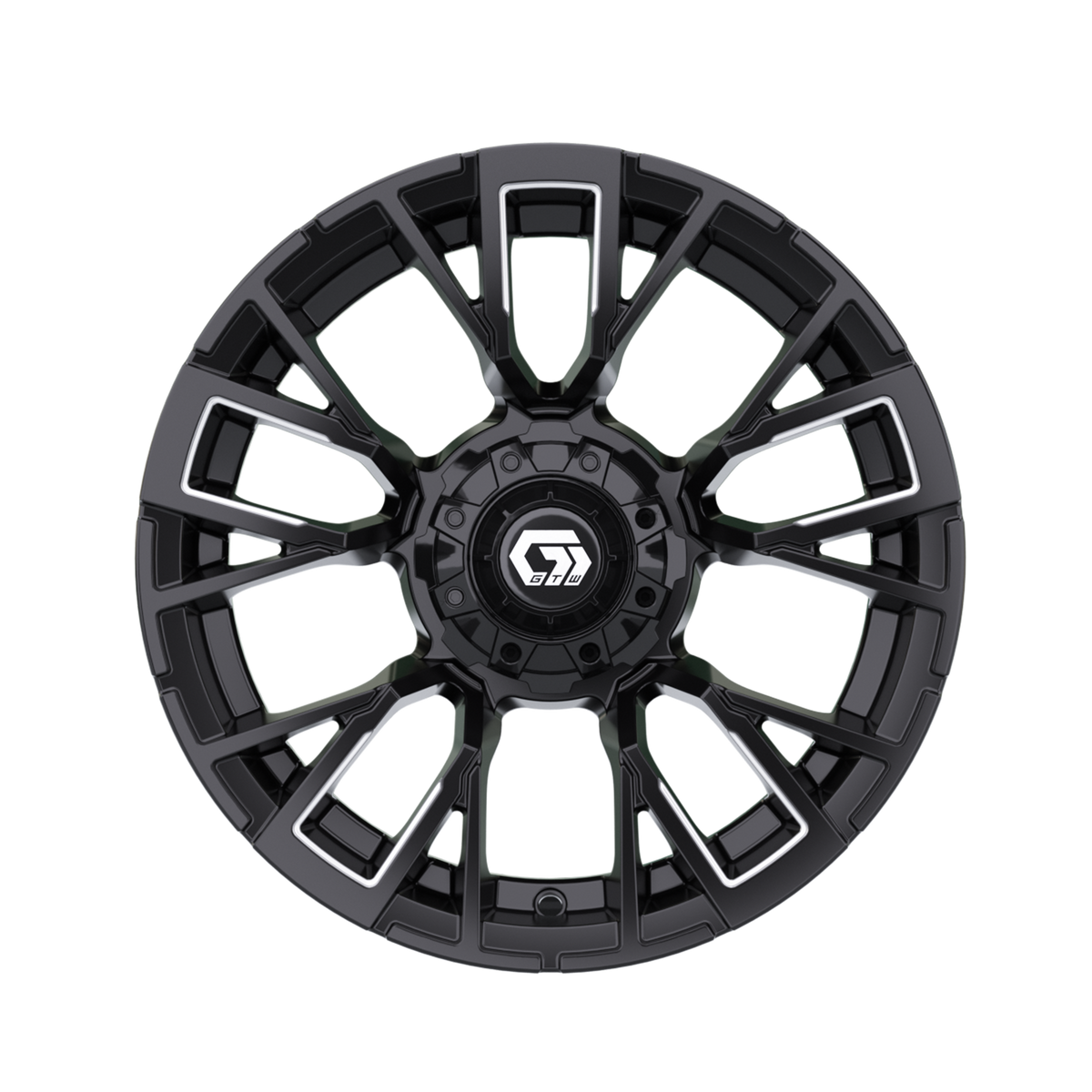 14" GTW Vandal Matte Black with Machined Accents Wheel