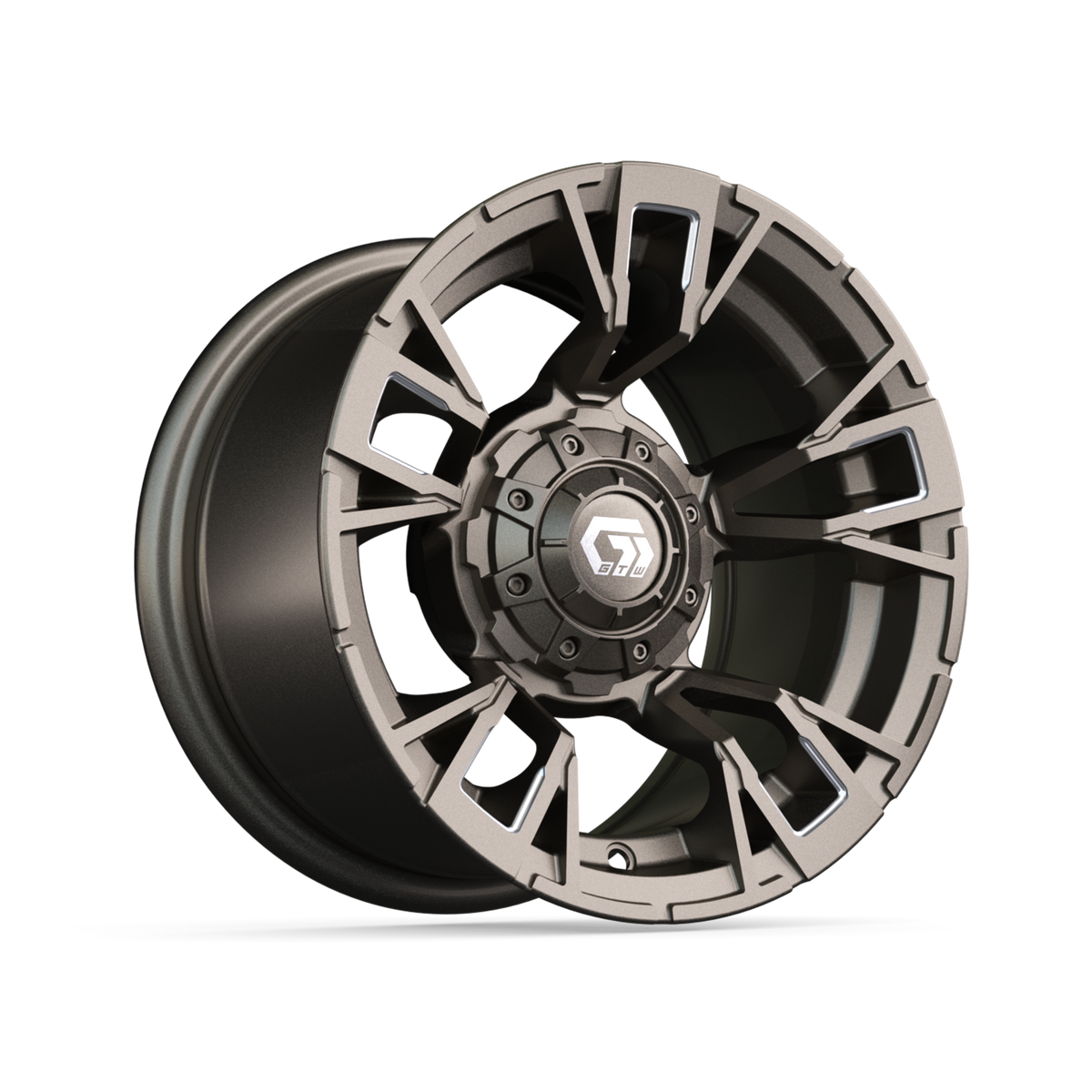 12" GTW Vandal Satin Bronze with Machined Accents Wheel