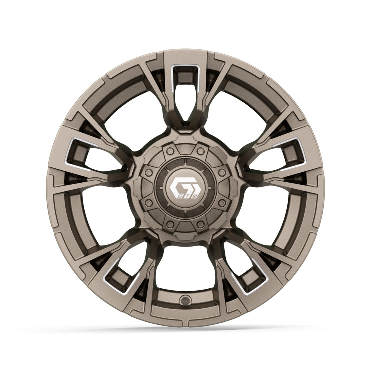 12" GTW Vandal Satin Bronze with Machined Accents Wheel