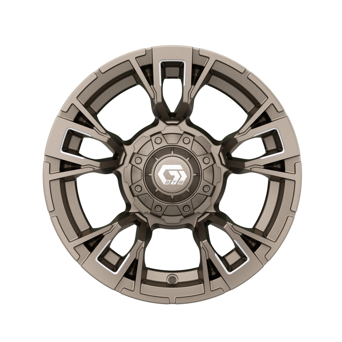 12" GTW Vandal Satin Bronze with Machined Accents Wheel