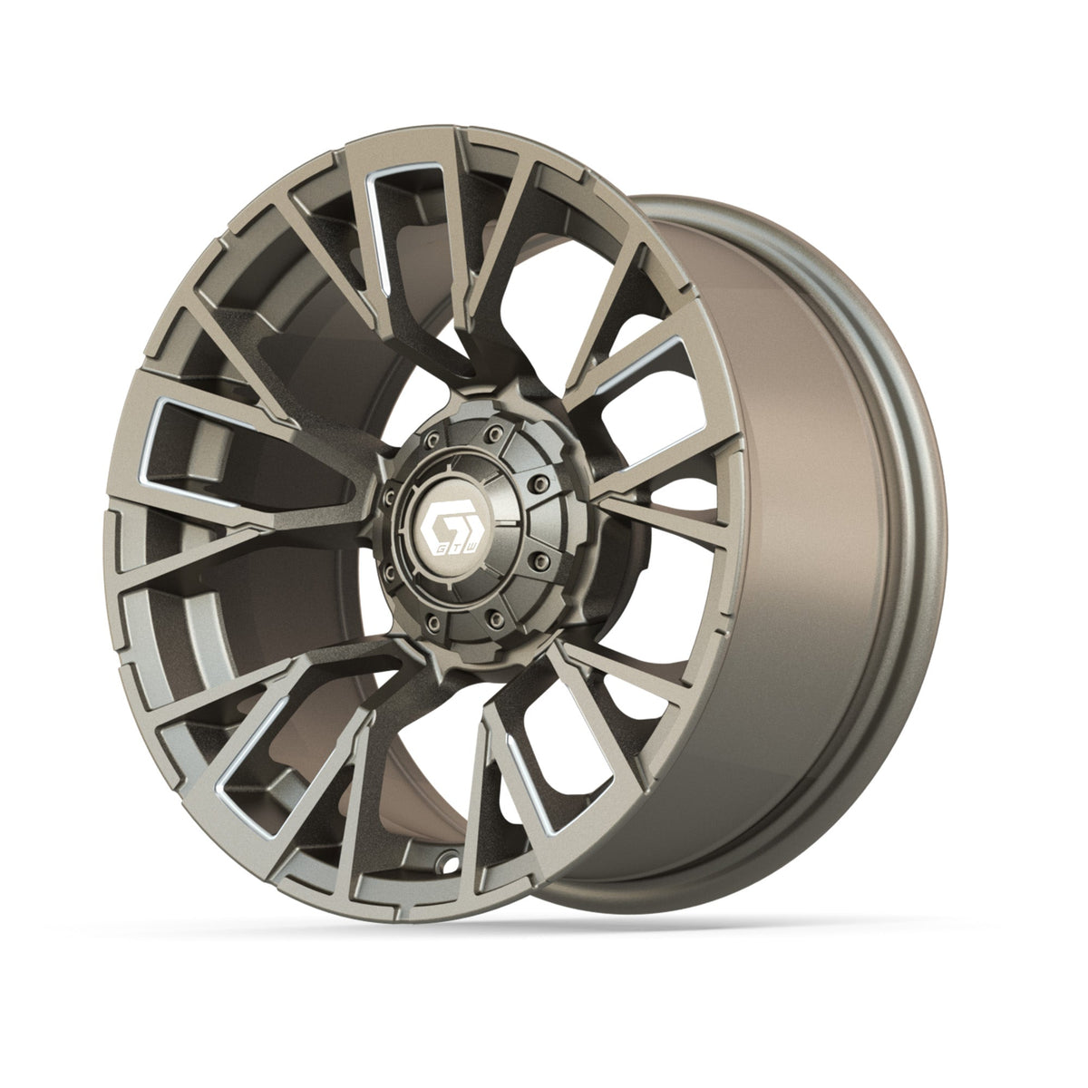 14" GTW Vandal Satin Bronze with Machined Accents Wheel