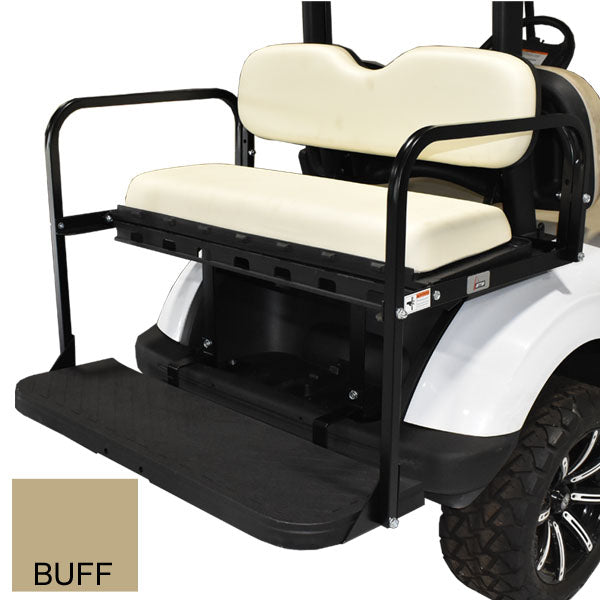 GTW MACH3 Rear Flip Seat for Club Car DS - Buff Cushions 2001.5-2012