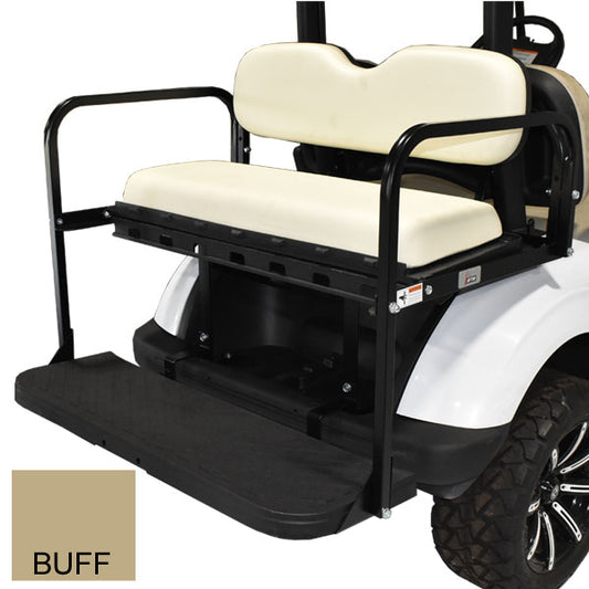 GTW MACH3 Rear Flip Seat for Club Car DS - Buff Cushions 2001.5-2012
