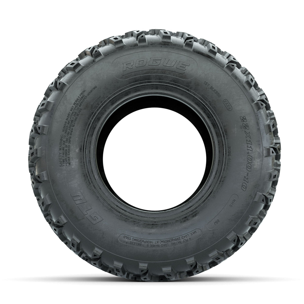 GTW Rogue 22x11-10 All-Terrain Golf Cart Tire (4-Ply)