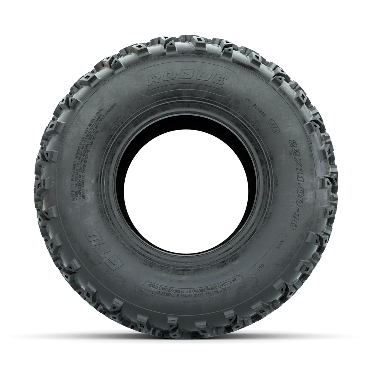 GTW Rogue 22x11-10 All-Terrain Golf Cart Tire (4-Ply)